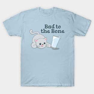 Bad to the Bone- cute Cat T-Shirt